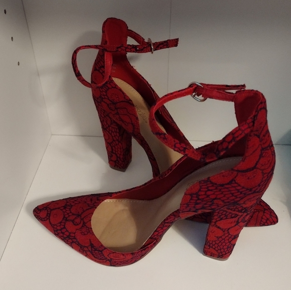 Shoedazzle Kiely Ankle Strap Pumps - Picture 3 of 5